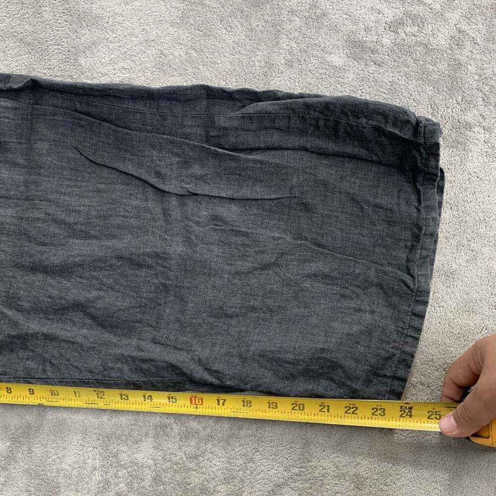 Eileen Fisher Pants Women 1X Pull On Faded Black Capsule Minimalist Linen Boho - Picture 5 of 11